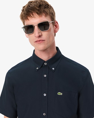 Camisa Oxford Manga Corta Fit Regular