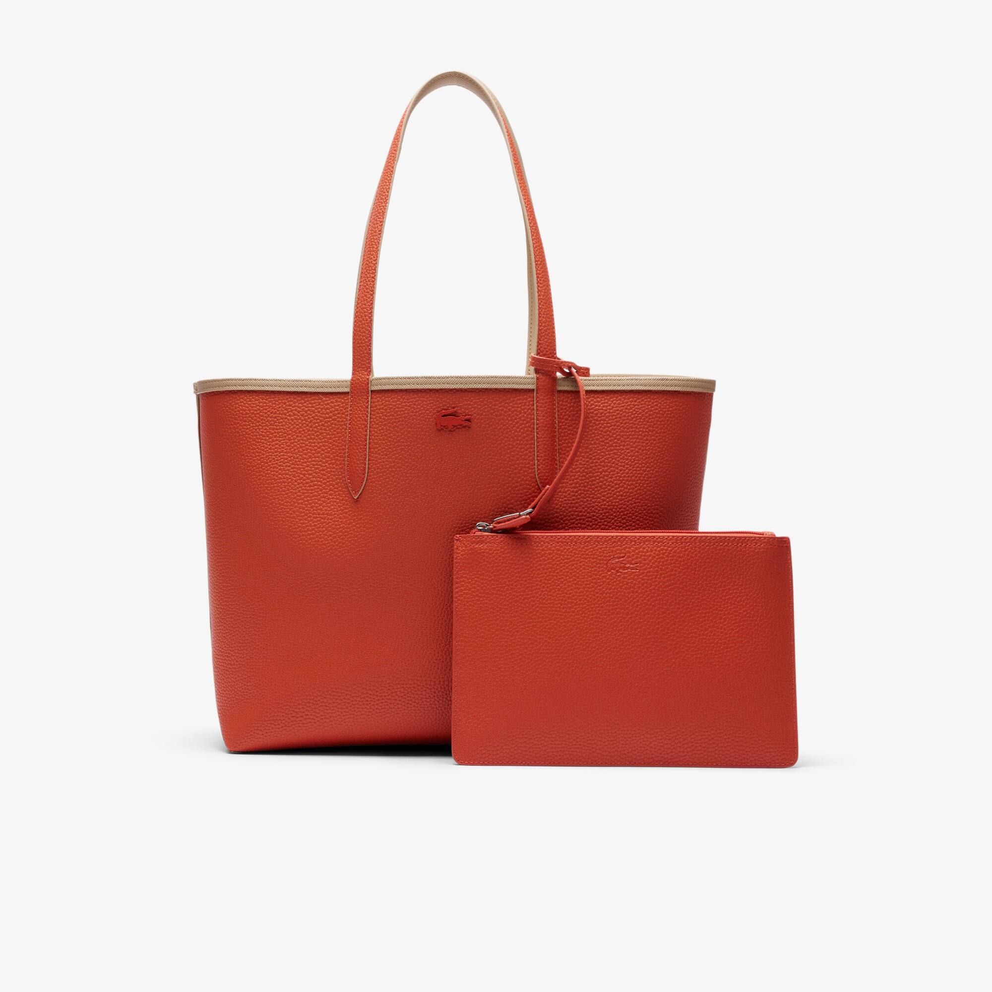 anna  Bolsa Tote Feminina Anna Reversível com Necessaire