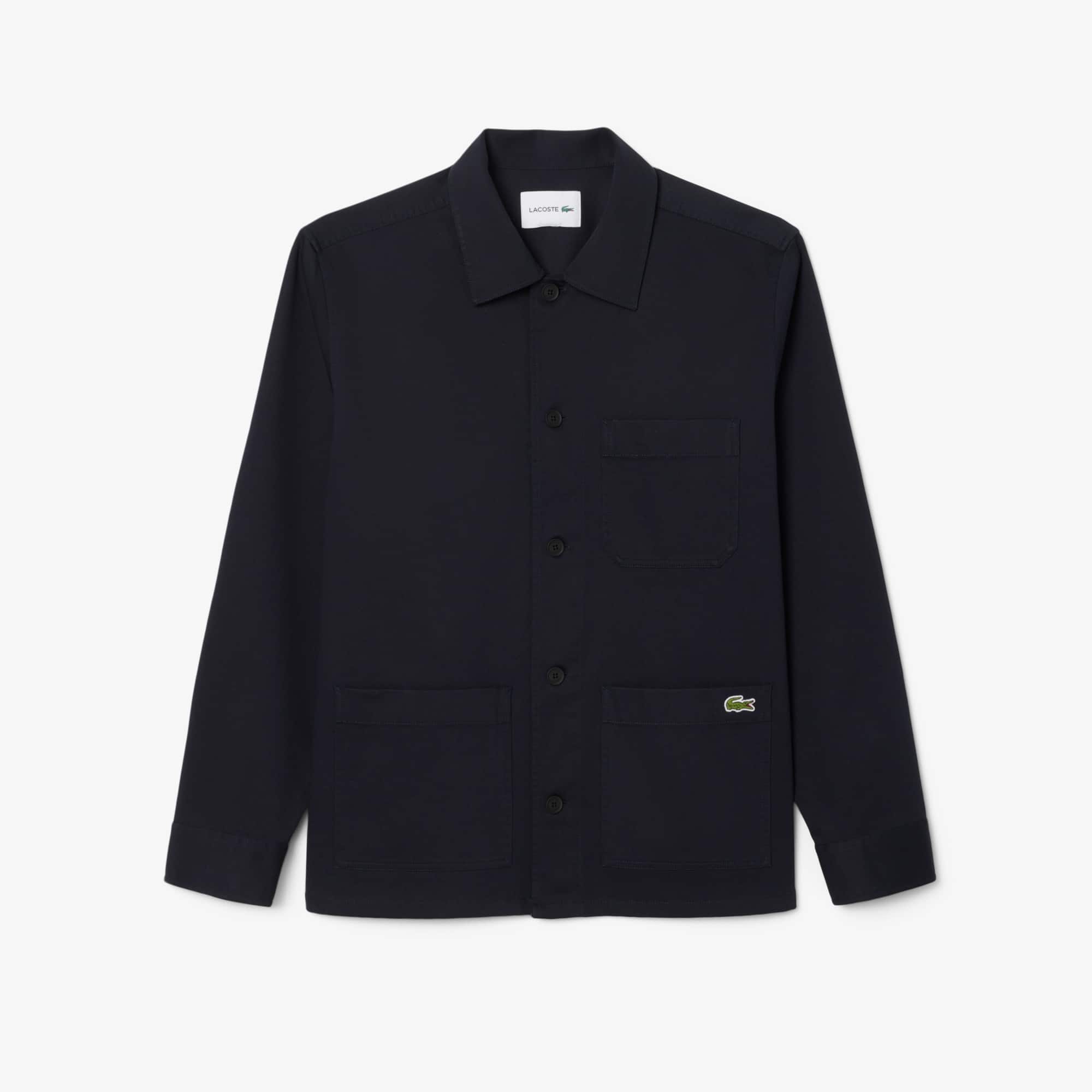 ジャケット・アウター 26ss COTTON/LINEN SLAB LAWN SHIRT JACKET Jaqueta Lacoste Masculina Overshirt de Veludo Cotelê