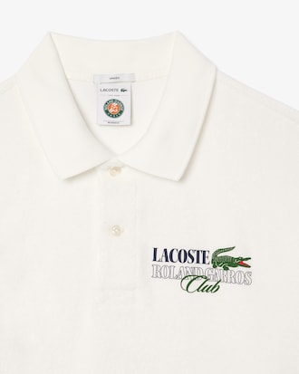 Camisa Polo de Algod&atilde;o Terry Edi&ccedil;&atilde;o Roland-Garros Regular Fit