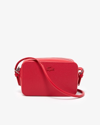 Bolsa tiracolo feminina Chantaco pequena em piqu&eacute; de couro fosco