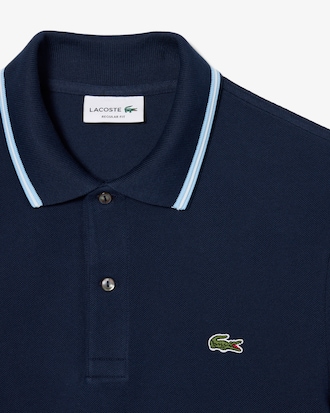 Polo L.12.12 con Acento en Ruedo Fit Regular