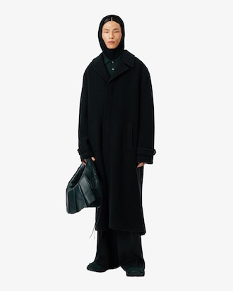 Balaclava em Malha Canelada de L&atilde; Feltrada