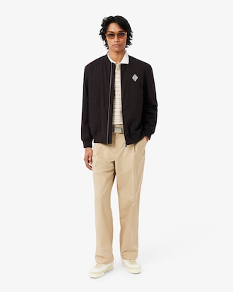 Classic Fit Striped Petit Piqu&eacute; Polo Shirt