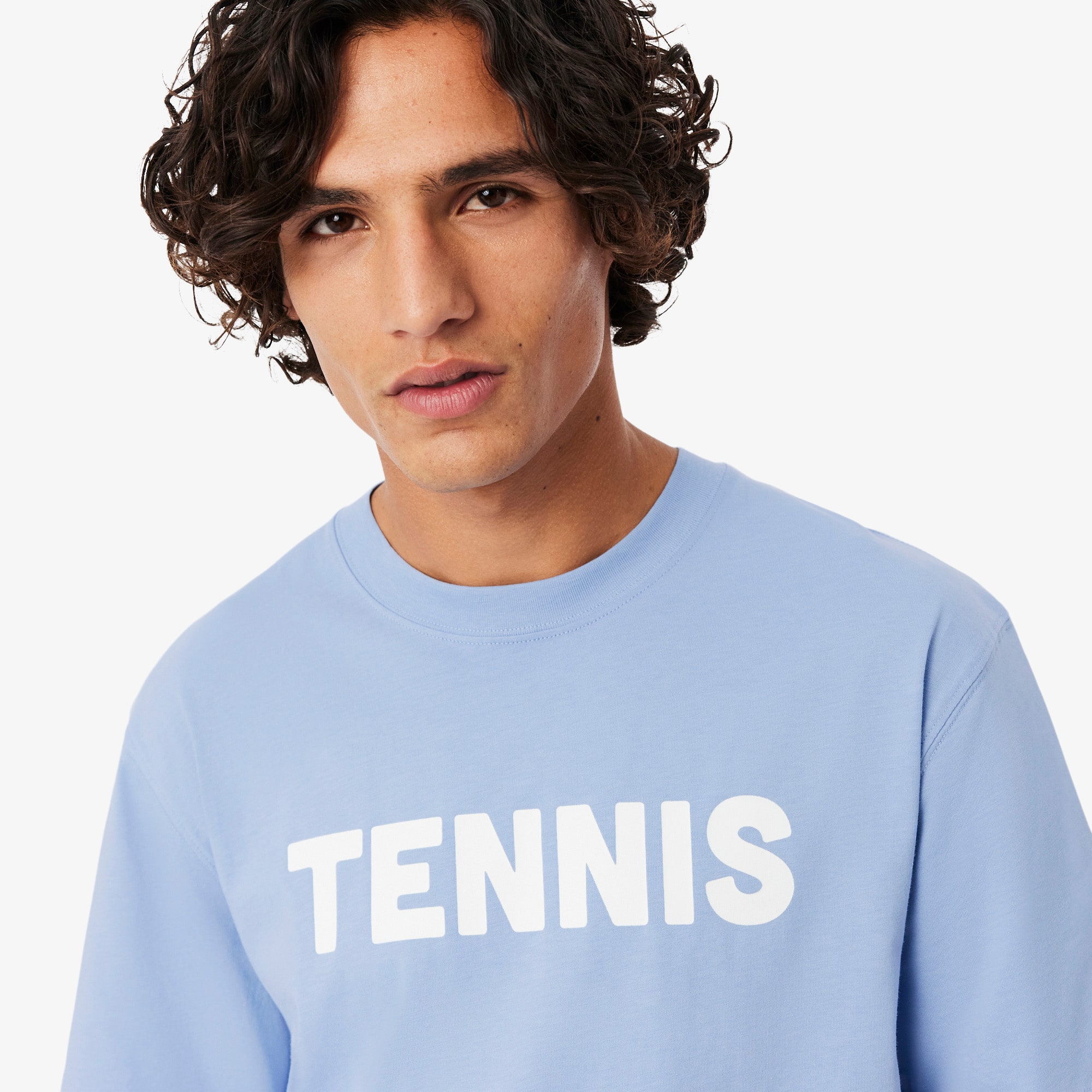 Camiseta Azul Estampada em Algodão Confortável e Clássica