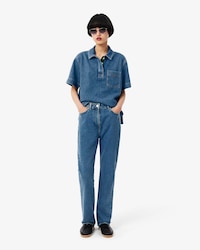 Jeans de Cintura Alta com Caimento Reto