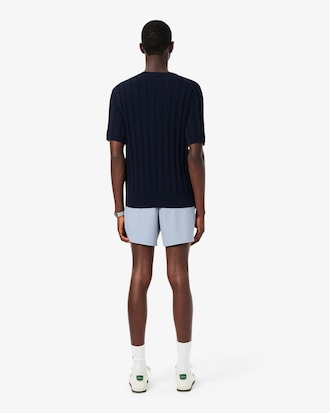 Bermudas el&aacute;sticas de corte recto