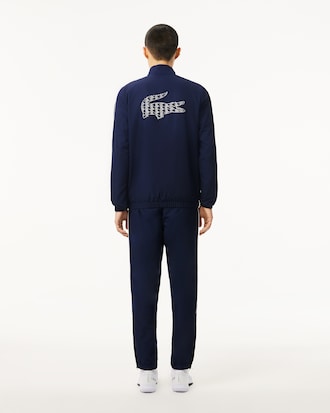 Conjunto de Agasalho para Tênis em Tafetá com Padrão Diamante