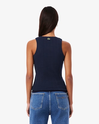Musculosa de Algod&oacute;n Pointelle Slim Fit