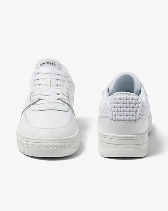 T&ecirc;nis masculino Lacoste L001 monocrom&aacute;tico em couro