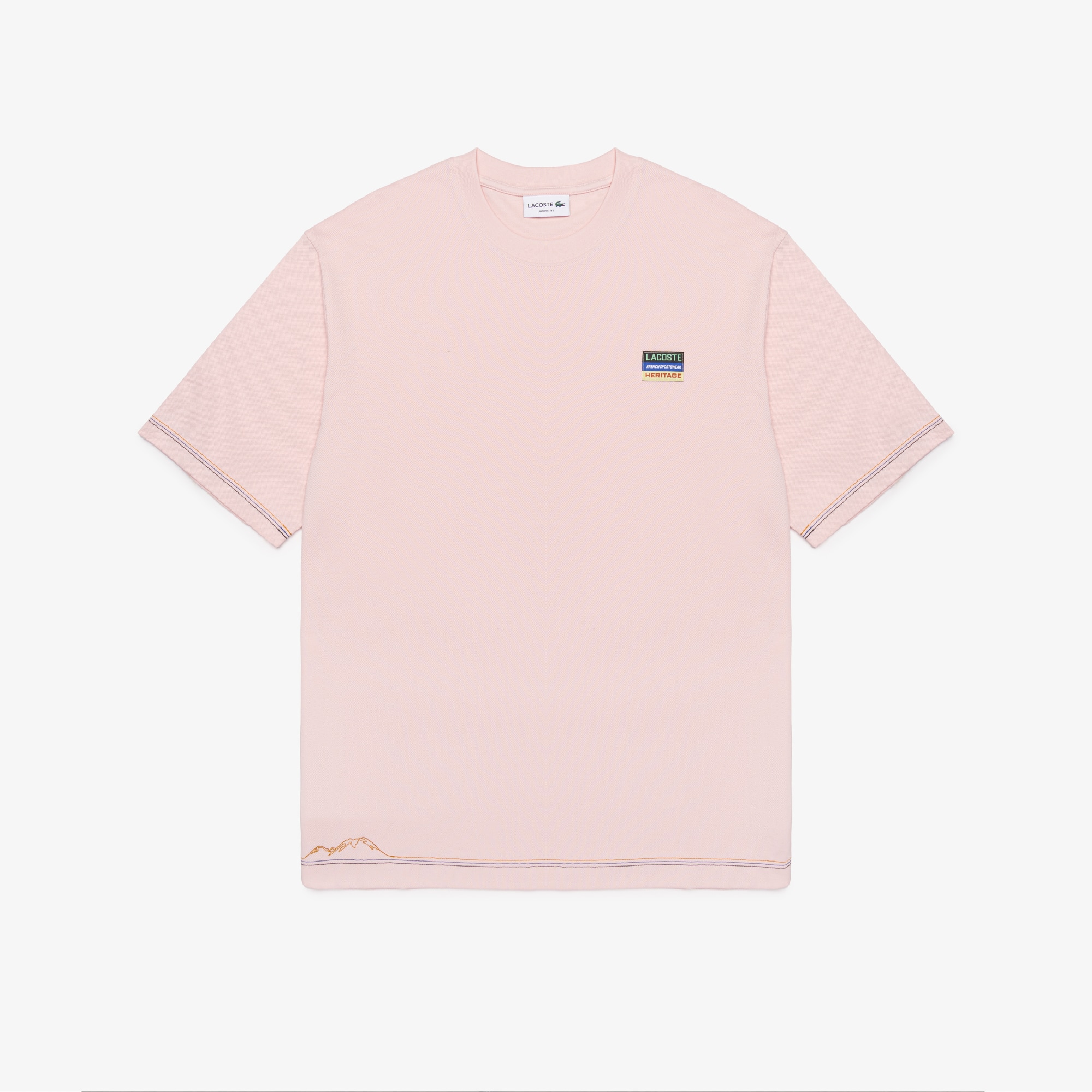 Camiseta Masculina Manga Curta Lacoste em Petit Piqué