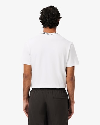 Remera De Piqu&eacute; Y Emblema En Jacquard