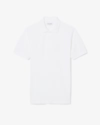 Polo de corte cl&aacute;sico de petit piqu&eacute; con detalle bordado