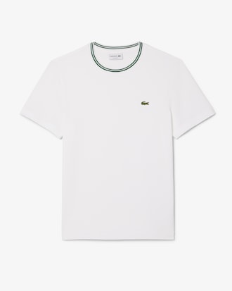 Remera de Algodón con Cuello Acanalado Fit Regular