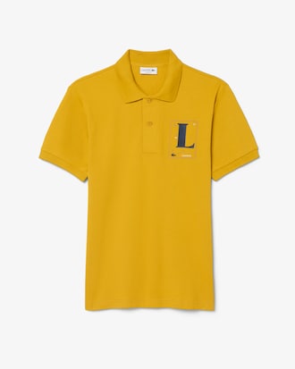 Polo de petit piqu&eacute; estampado de corte cl&aacute;sico
