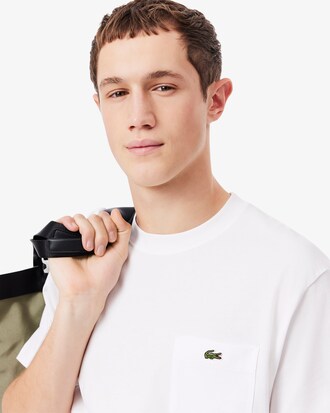Camiseta de Algod&atilde;o com Bolso no Peito