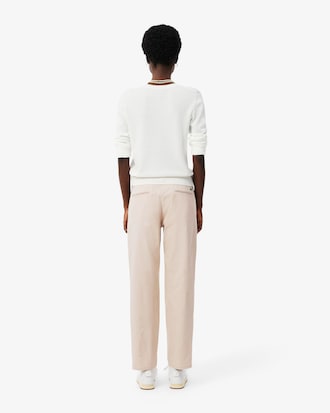 Cal&ccedil;a Chino em Gabardine de Algod&atilde;o Straight Fit