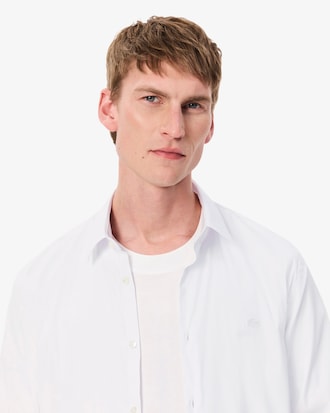 Camisa de Poplin Elastizada Slim Fit