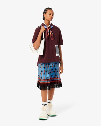 Saia de Cetim Plissada FW24 Runway