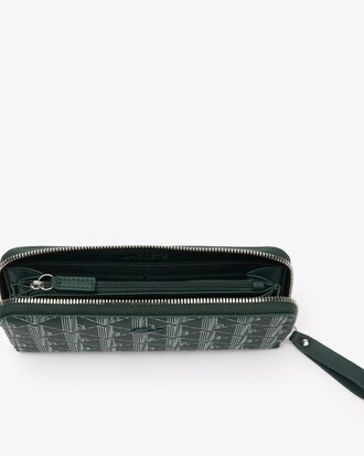 Carteira Grande com Z&iacute;per Monograma