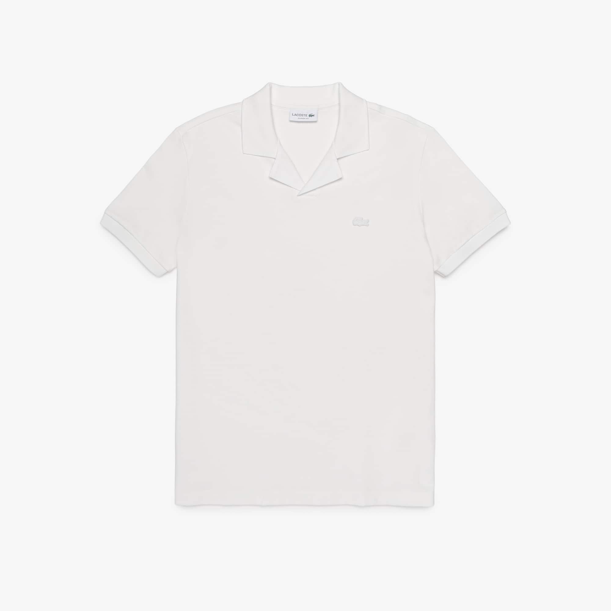 Camisa Casual Polo Lacoste Open Neck Paris Ajuste Clássico
