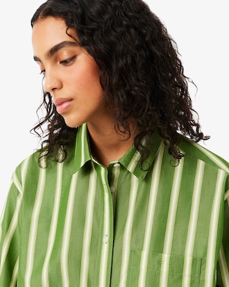 Camisa Oversized em Popeline de Algod&atilde;o