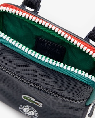 Minibolsa masculina Roland Garros com z&iacute;per e tira ajust&aacute;vel