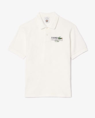 Camisa Polo de Algod&atilde;o Terry Edi&ccedil;&atilde;o Roland-Garros Regular Fit