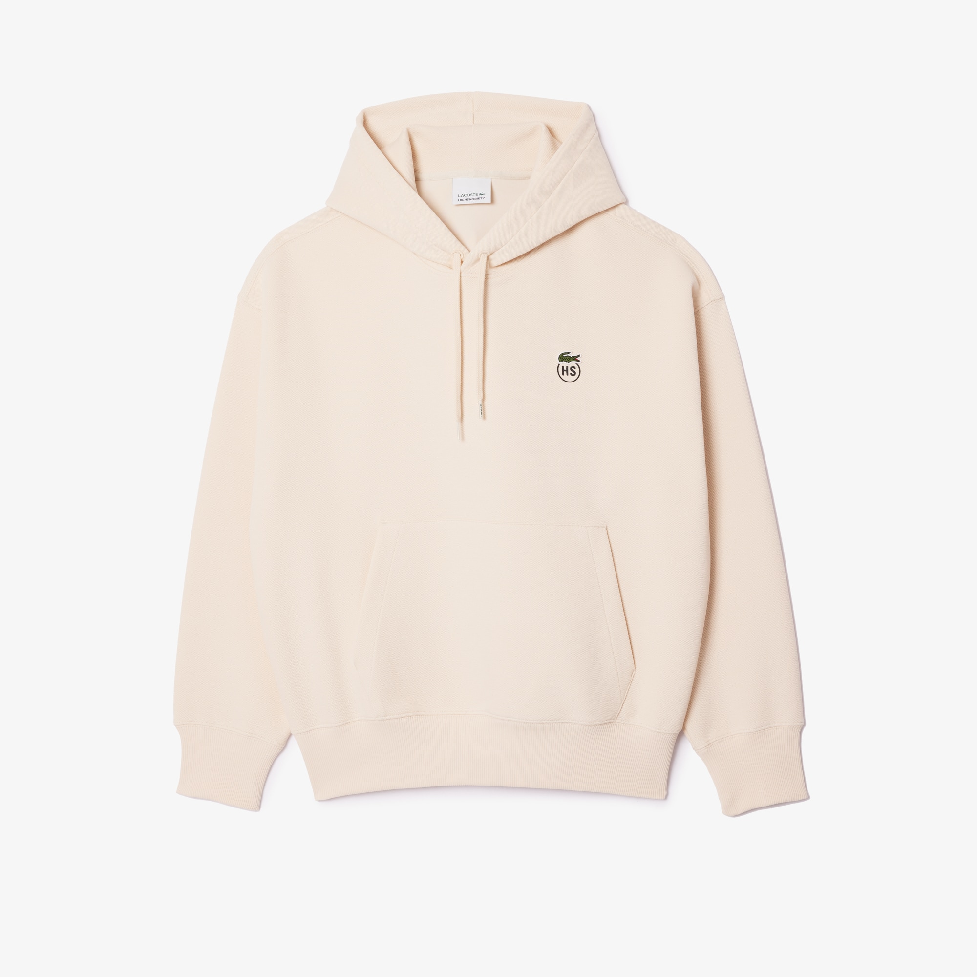24ss SADE シャーデー SH11/ Beige Moletom com Capuz Lacoste x Highsnobiety Oversized