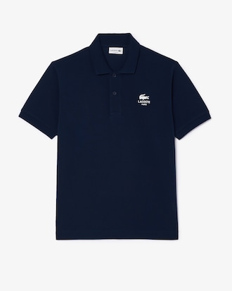 Polo Cl&aacute;ssico Fit com Estampa Assinatura L.12.12