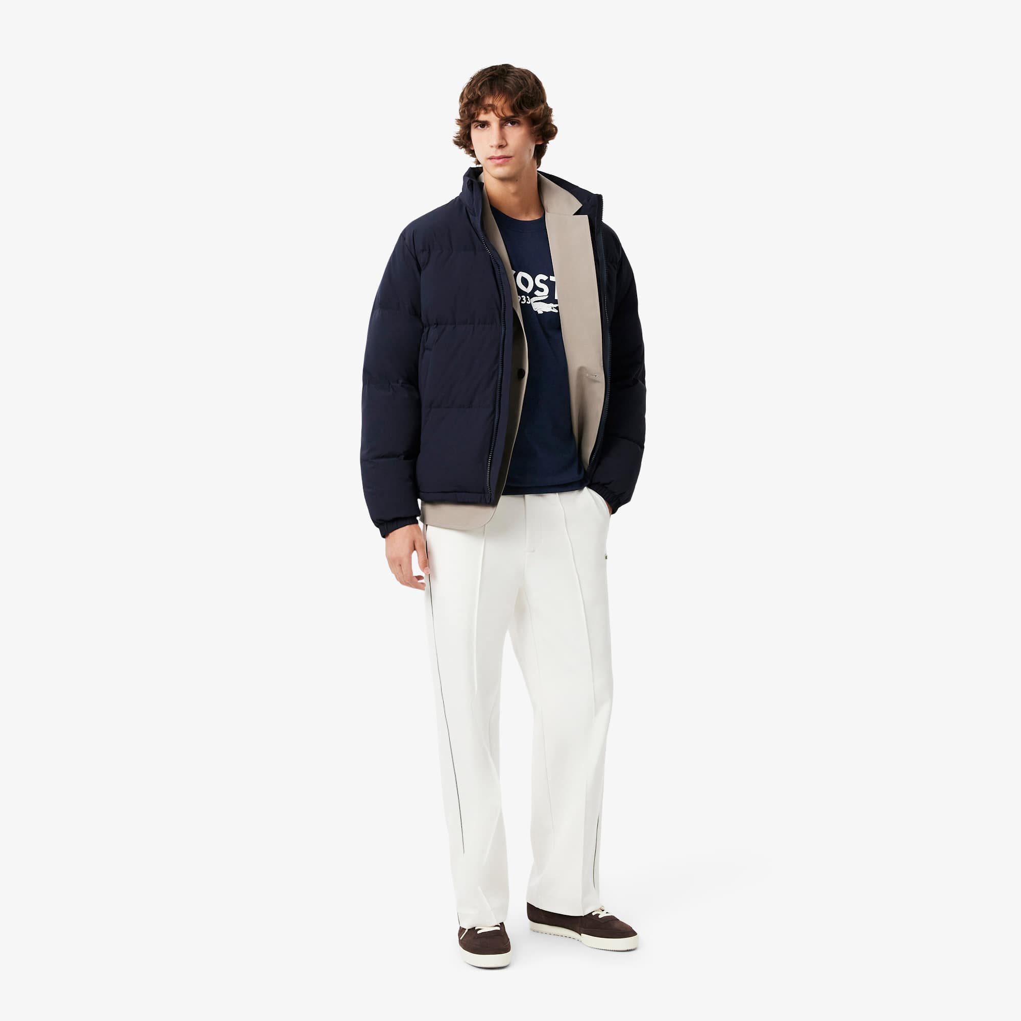 Camiseta em Algodão Lacoste Since 1933 de Caimento Clássico