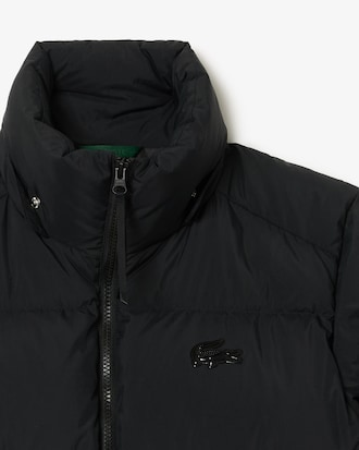 Jaqueta Puffer com Capuz com Caimento Relaxado