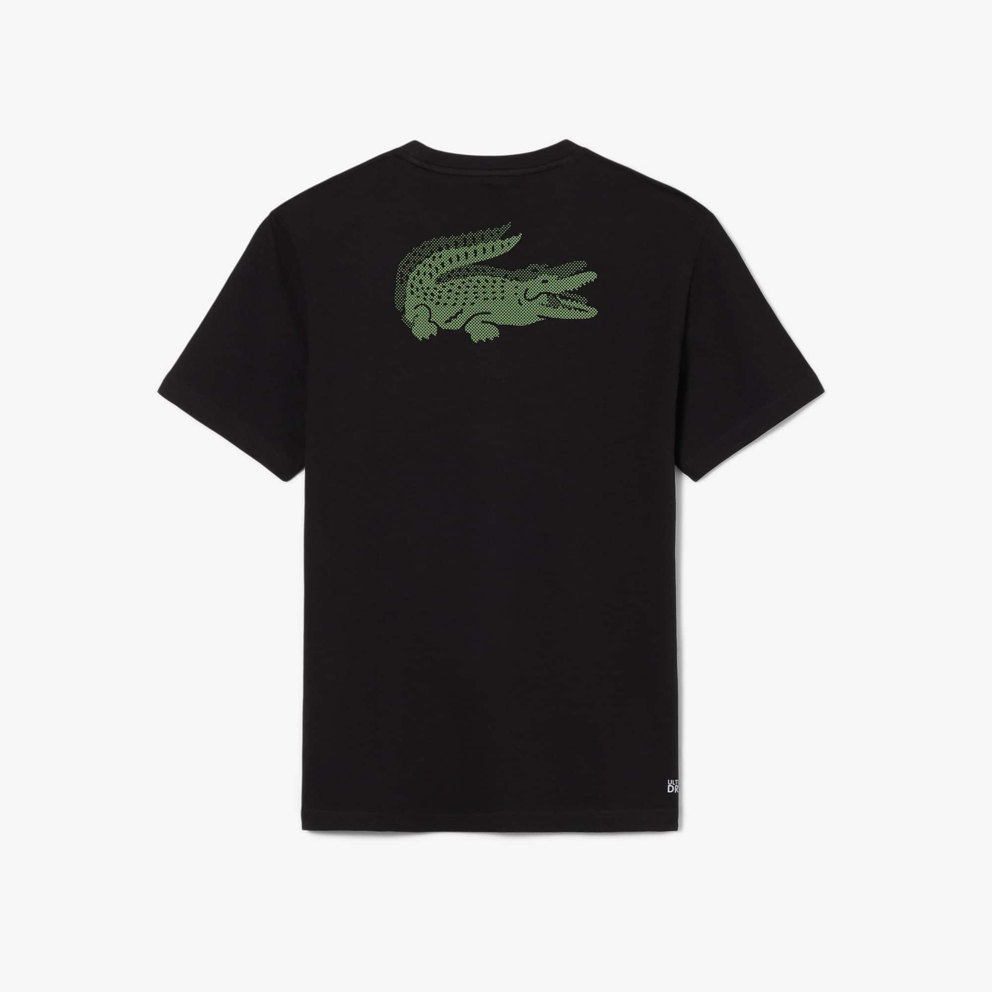 Camiseta Esportiva Ultra Dry com Estampa de Crocodilo - Camisetas