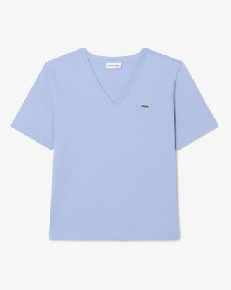 Remera de Algodón Suave Cuello en V Fit Relax