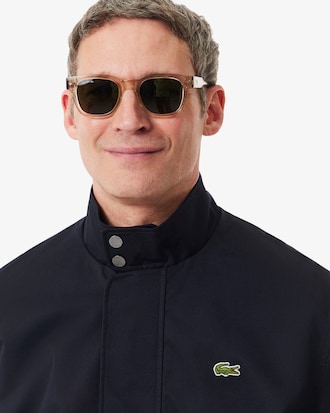 Campera Harrington de sarga hidr&oacute;fuga