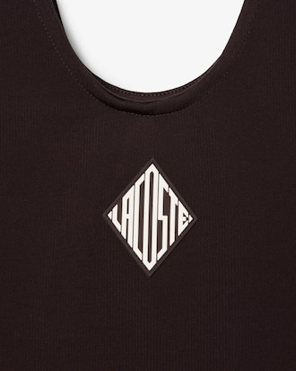 Top Satinado Con Emblema Runway