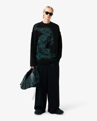 Su&eacute;ter Jacquard Crocodile Runway