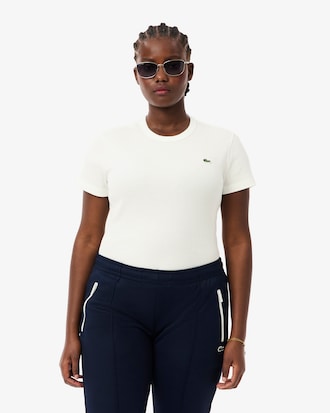 Remera De Algodón Acanalada Al Cuerpo