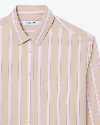 Camisa oversized de popel&iacute;n de algod&oacute;n