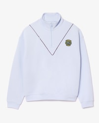 Moletom Esportivo Piqu&eacute; Loose Fit com Z&iacute;per na Gola