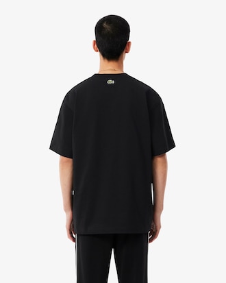 Camiseta de Jersey Pesado de Algod&atilde;o com Detalhe Bordado