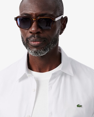 Camisa De Poplin Elastizado Al Cuerpo