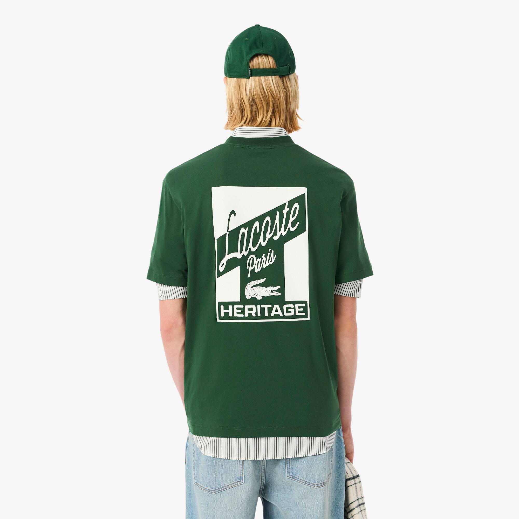 Camiseta com Estampa Múltipla Lacoste em Malha de Algodão