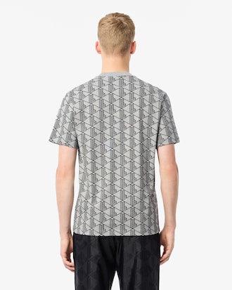 Camiseta de Algodão com Monograma