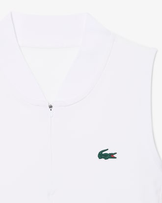 Camisa Polo de T&ecirc;nis El&aacute;stica de Dupla Malha Sem Manga