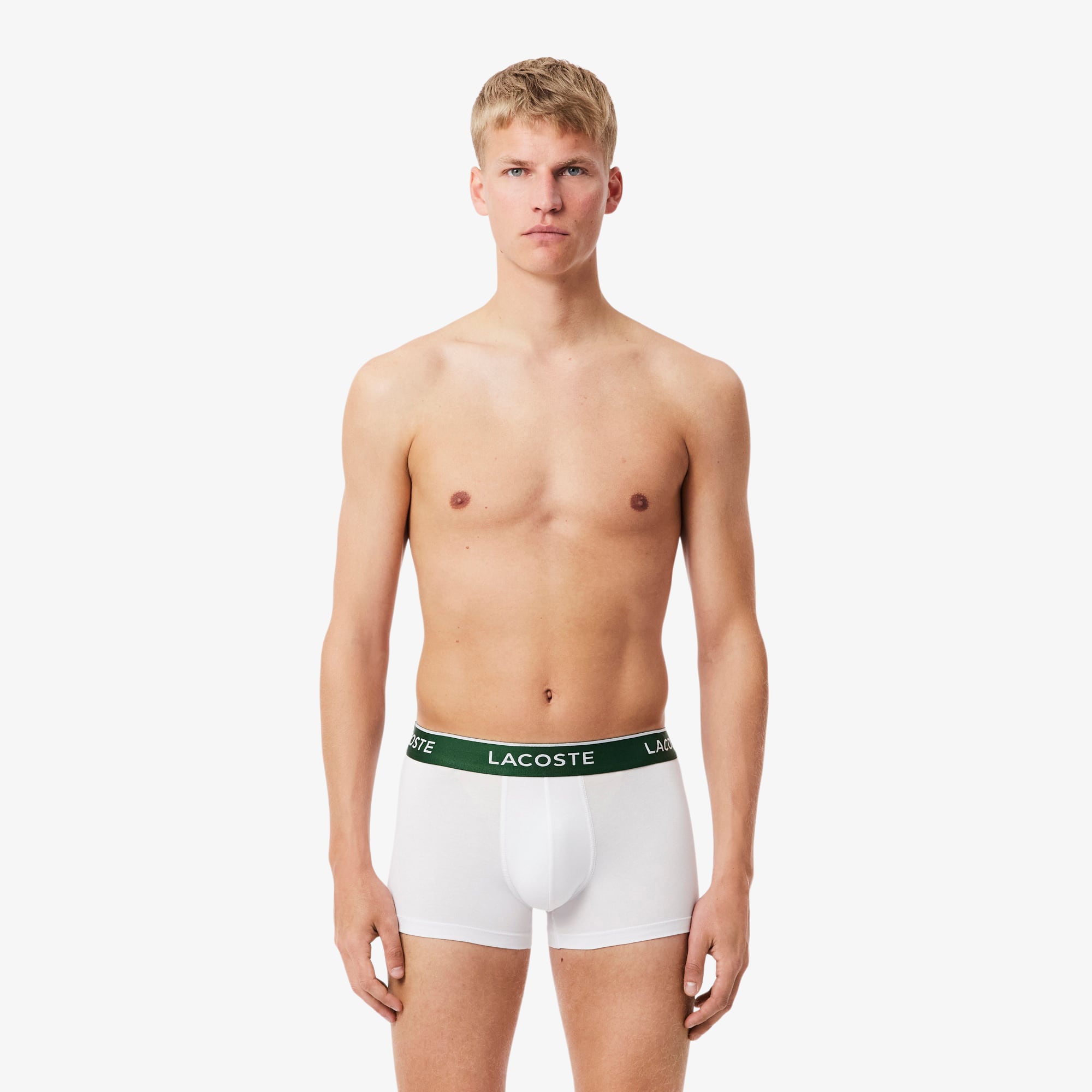 チャクラバランスサークルTOP Kit 3 Cuecas Trunks Masculinas de Algodão com Cós Assinado