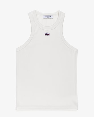 Musculosa de Punto Acanalado Cuello Redondo