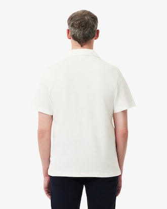 Camisa Polo Classic Fit em Algod&atilde;o e Linho