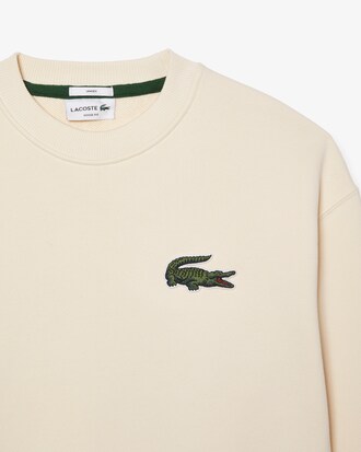 Sudadera vintage con cuello redondo y cocodrilo