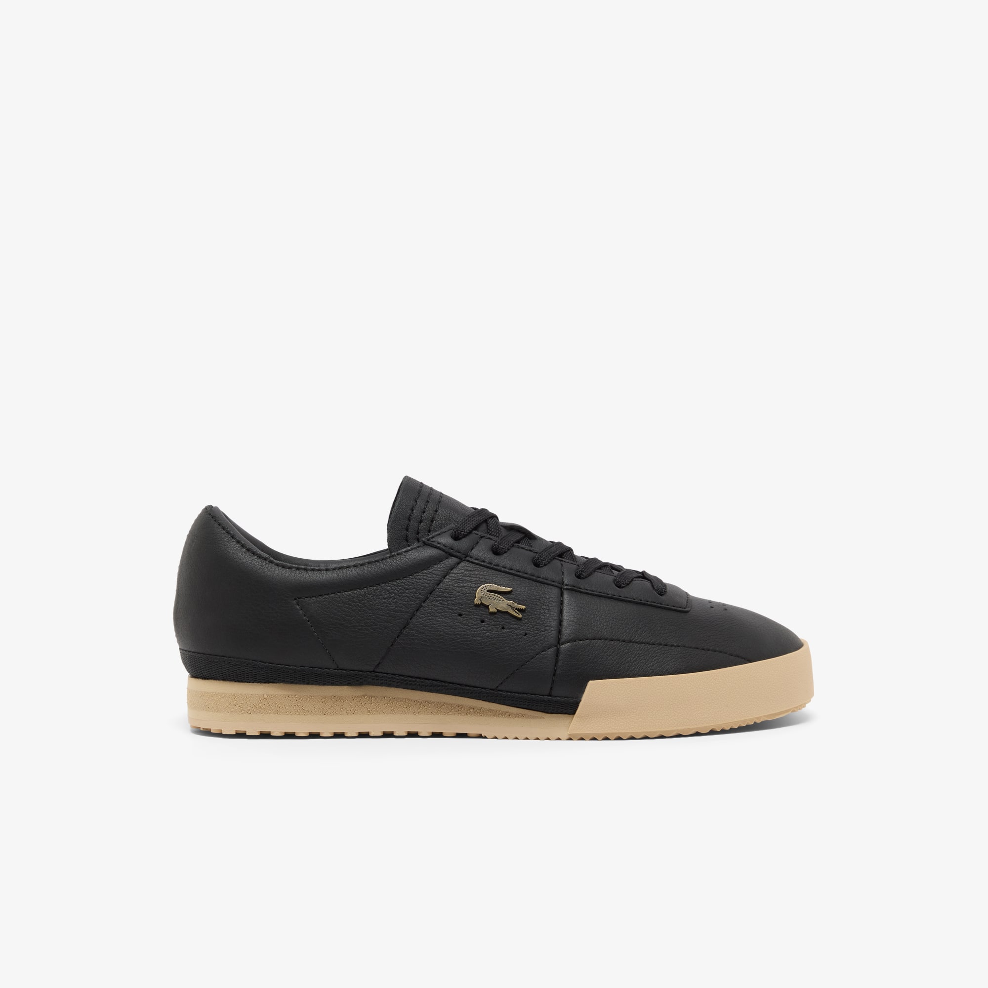 Tênis de Couro Masculino Retrô Lacoste Aura Elegante Premium
